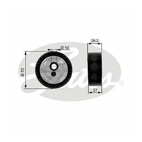 Galet tendeur courroie accessoire pour Citroen C5 C8 Fiat Scudo Lancia Peugeot 2