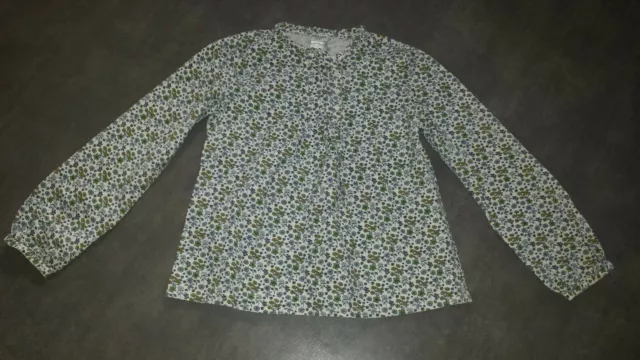 CYRILLUS 10 ans Sublime chemisier blouse à fleurs manches longues fille