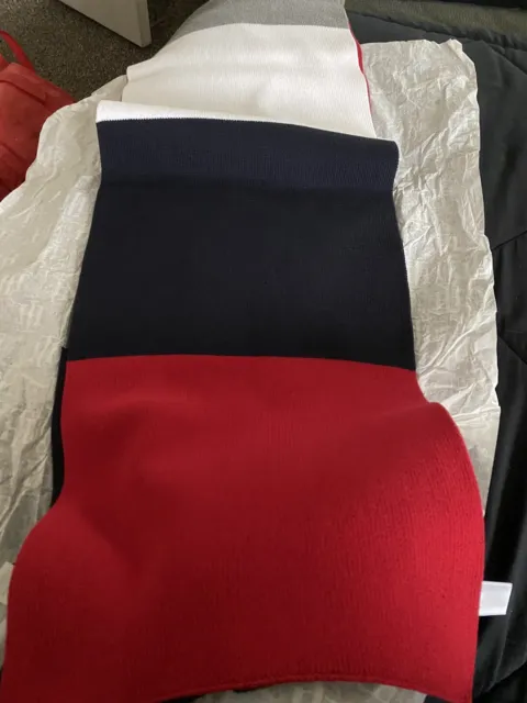 New Tommy Hilfiger Flag Color Block Stripe Scarf  Mens