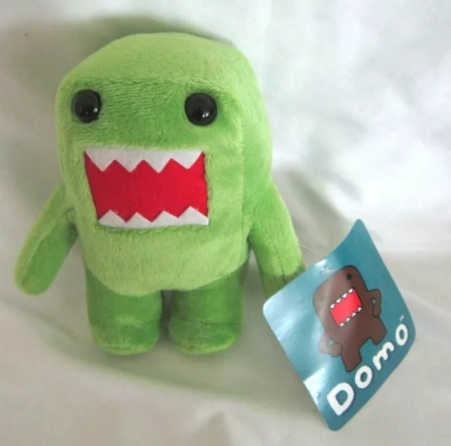 Licensed Japanese Domo-Kun 6" Soft Lime Green Plush Doll-Brand New with Tags!!