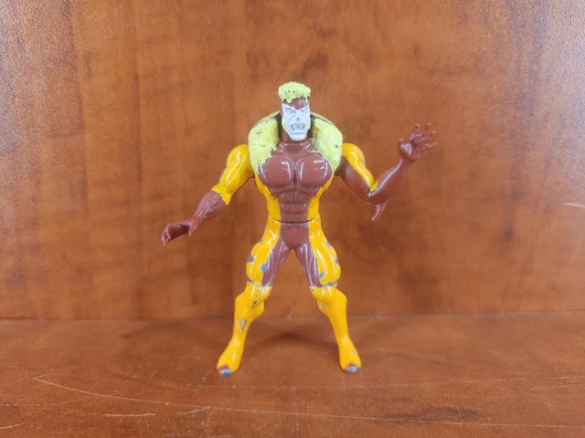 MARVEL HEAVY METAL HEROES SABERTOOTH DIE CAST METAL ACTION FIGURE  X-MEN Vintage