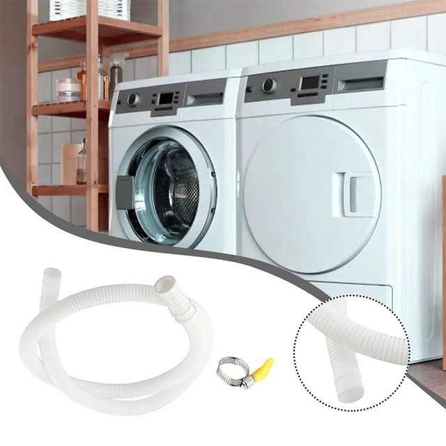 YARNOW - Tuyau De Vidange Pour Climatiseur Portable - 2 Mètres - Polyéthylène Robuste - Diamètre 18mm - Collier Inclus - Facile à Installer