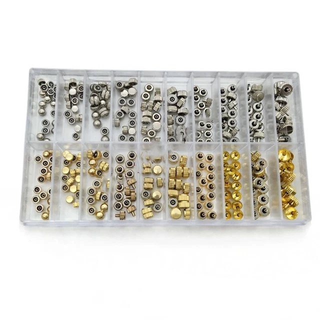 Set mit wasserdichten Uhrenkronen Teilen für Uhrmacher Reparaturen Zubehör