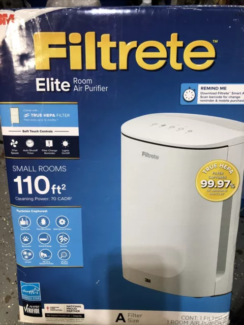 Filtrete elite room air purifier 170 sq ft discount
