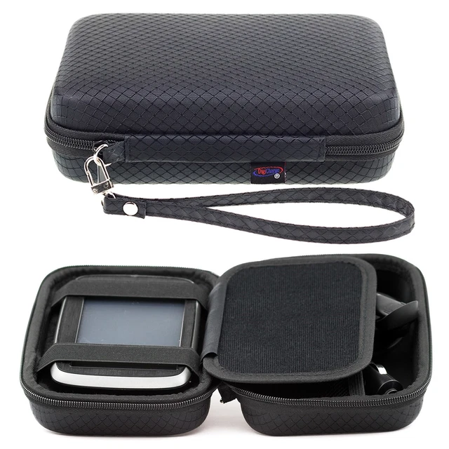 Black Hard Carry Case For TomTom XL CLASSIC WESTERN EUROPE Accessory Storage