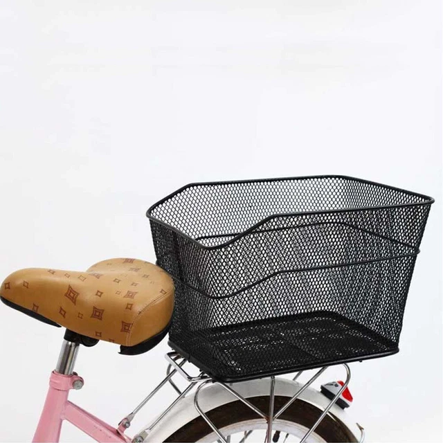 Panier vélo,Panier en métal pour vélo, guidon pliable, sacoche de cyclisme, pochette de