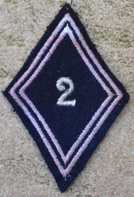 Patch Losange Brigadier 4e RH - Régiment Hussards Cavalerie - Modèle 1946 - France
