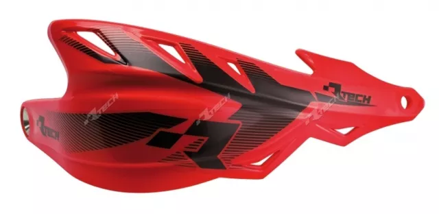 Coppia Paramani Racetech Raptor Rosso Universali Rtech Handguards Enduro Motard