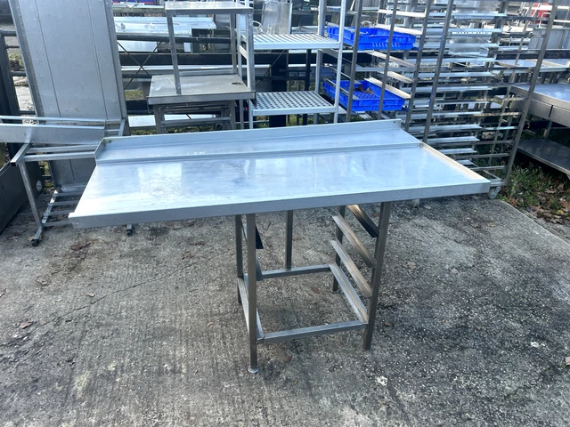 Stainless Steel Commercial Dishwasher Table (155cm)Read Description Re: Delivery