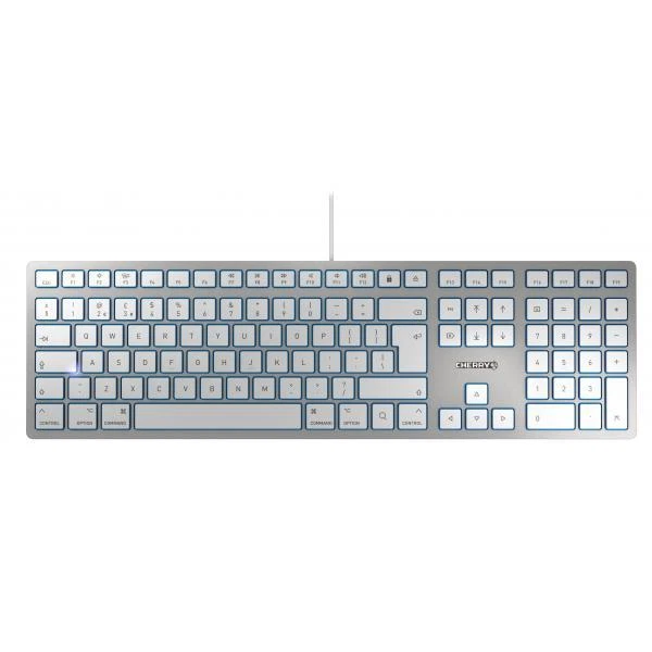 Cherry - High Level Kbd Combos CHERRY KC 6000 SLIM SILVER CORDED KEYBOARD F/ MAC