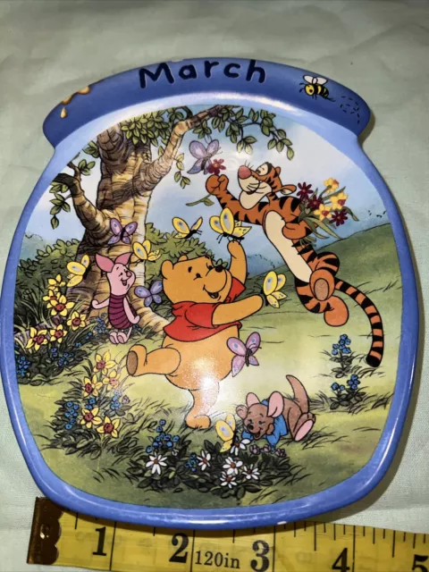 Vintage Bradford Disney Winnie the Pooh Whole Year Through Collection Mar Plate