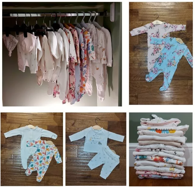 Baby Girls Clothes Bundle Age 0-3 Months Great Condition.