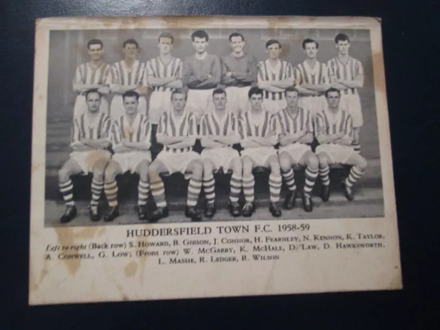 Huddersfield Town FC 1958-59 - Flottenpublikationskarte
