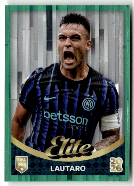 Parallel Panini Sticker PANINI FIFA 365 2026 Sticker No. 517 Lautaro Martinez Elite Green ...