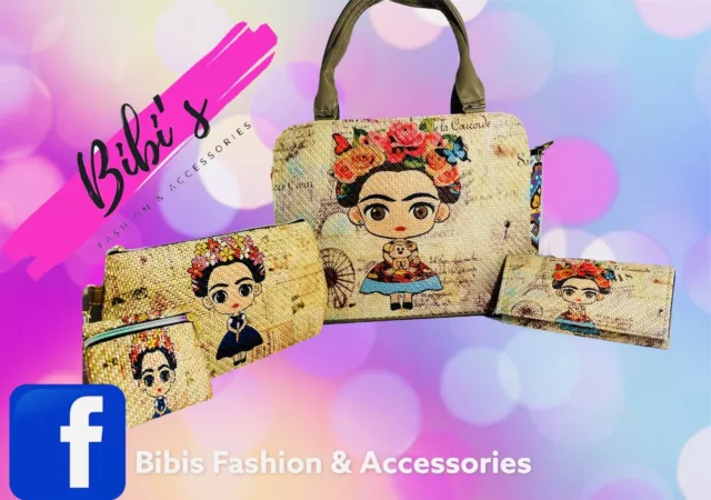 Frida Kahlo Fashion Bag Purse, Wallet ,Makeup Bag,Coin Lots 4 Colorful Bolsa  