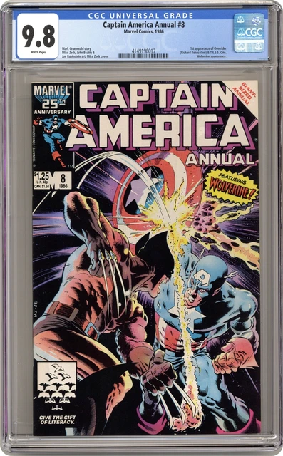 Captain America Annual #8 CGC 9.8 1986 4149198017
