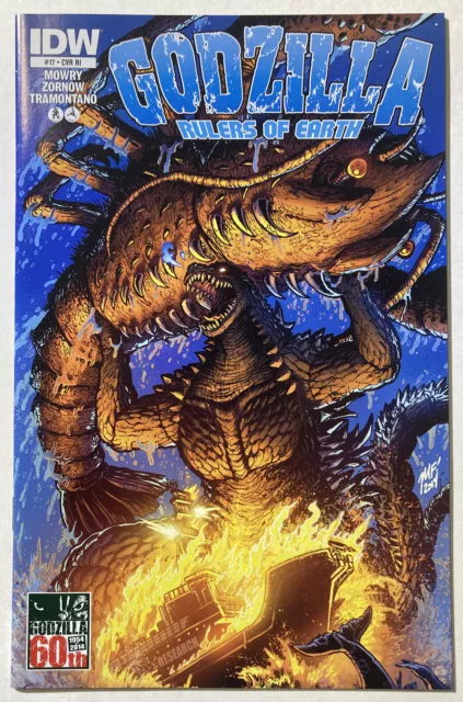 Godzilla Rulers Of Earth #17 Idw Cvr Ri Retail Incentive Rare Variant - Nm