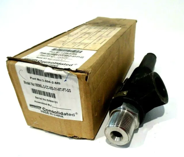 New DRESSER CONSOLIDATED 19096L-2-CC-MS-31-MT-FT-GS Release Valve 3-096-2-MS