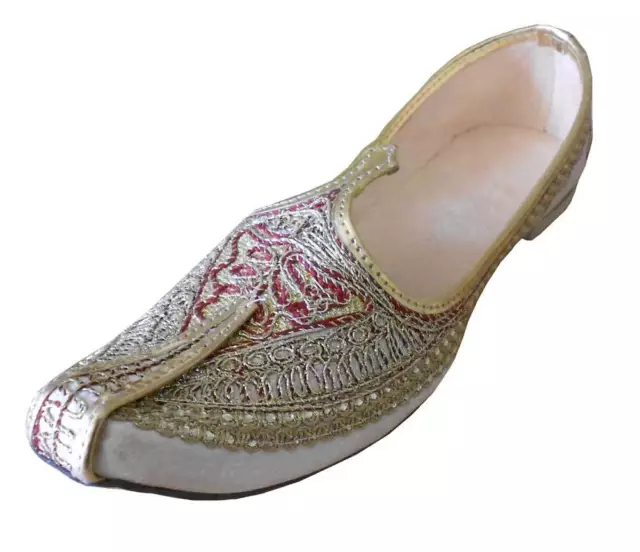 SHOES INDIAN MEN Wedding Leather Handmade Jutties Size Mojaries Khussa ...