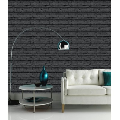 Arthouse Mattoni Nero Carta da Parati Arthouse Vip 623007 Nuovo Arredamento Camera 