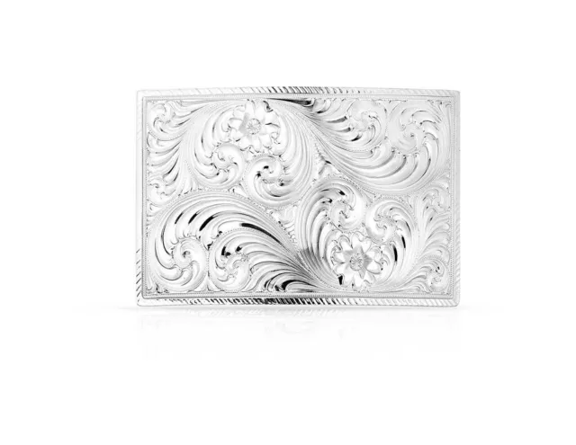 Montana Silversmiths Belt Buckle Adult Classic Square Silver 21000