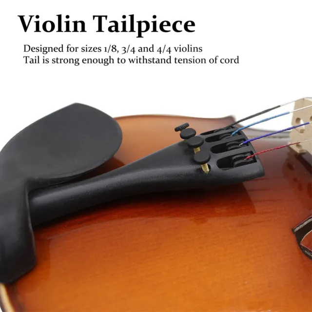 Corda per violino risparmio energetico durevole 4 sintonizzatori fini cordiera per violino resistente