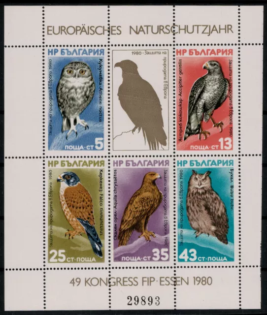 Bulgarien; Europäisches Naturschutzjahr 1980 **  (40,-)