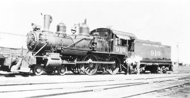 2J770 2Ndgen Neg/Rp 1932 Missouri Pacific Railroad 440 Loco #910 Harlingen Texas