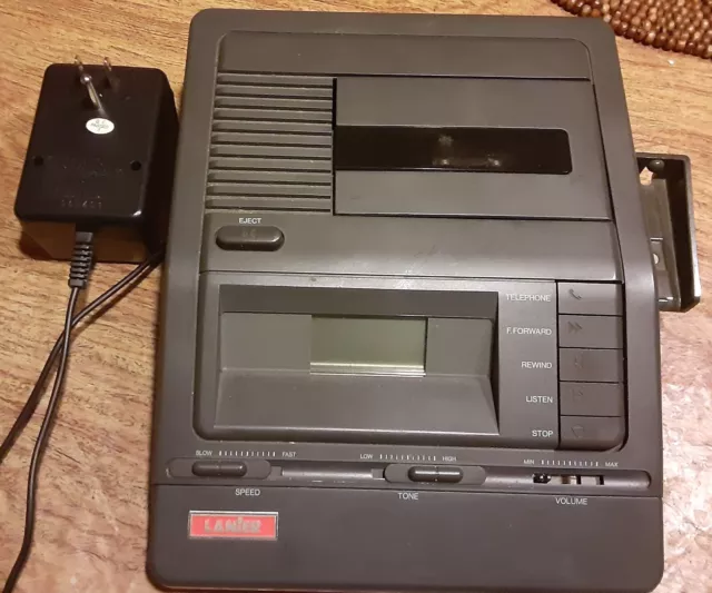 Lanier VW-210 Transcriber W/ Handheld Recorder Untested does power on