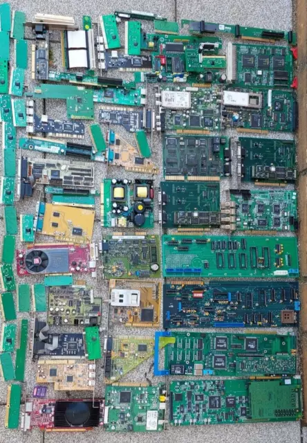 ca.6 kg Computer PC Steckkarten Schrott Elektronik Recycling Gold Silber Platin