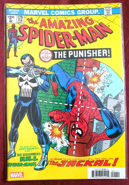 Amazing Spider-man #129 [1st.Punisher] Facsimile Edition NM Marvel Comic