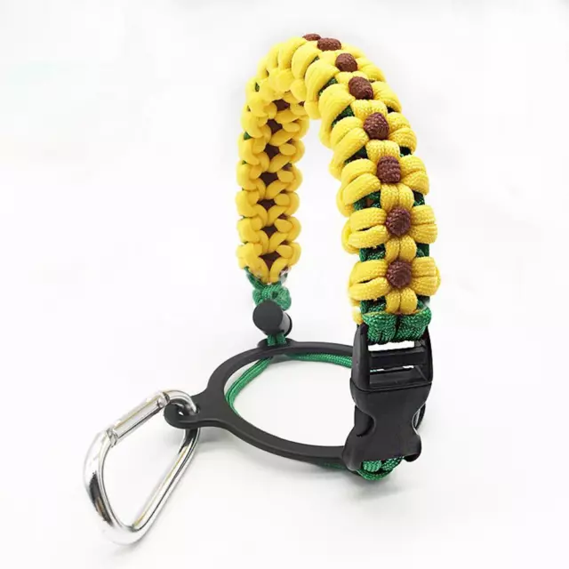 Outdoor Paracord Handle Compatible For Wide Mouth Water Bottle Portable Umbr(01