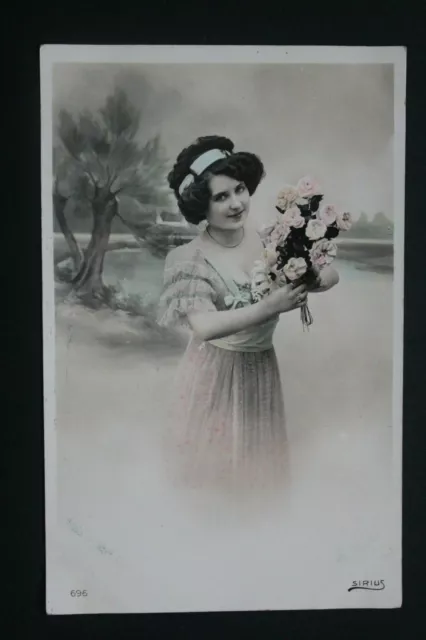Carte Postale Ancienne Animée 1911 - Jeune Fille