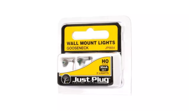 Woodland Scenics JP5654 Gooseneck Wall Mount Lights (2) - HO Scale 3