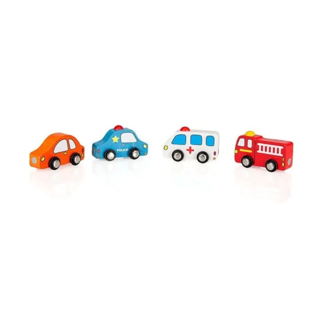 Koffer Garage & Autos Spielkoffer Kinderkoffer Spielteppich 4 Holzautos 2