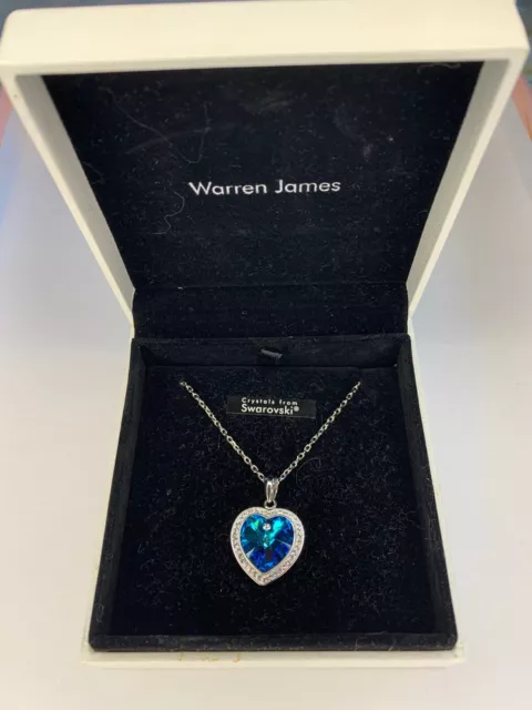 Warren james sales swarovski heart necklace