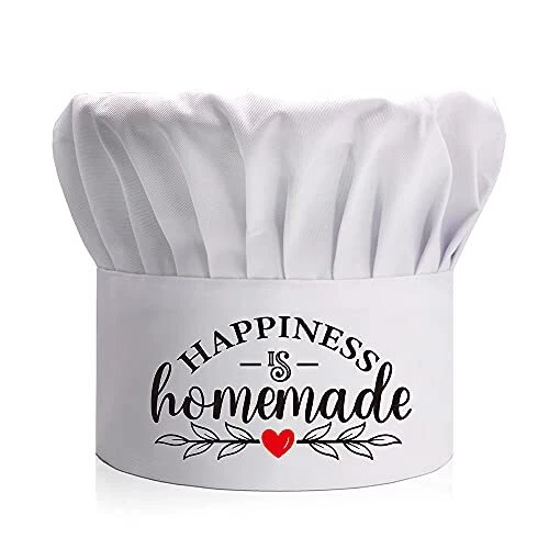 Happiness is Homemade, Adult Adjustable Kitchen Cooking Hat