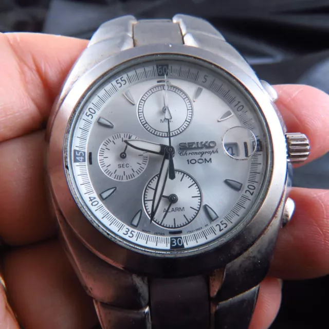 Seiko chronograph 100m 2025 quartz