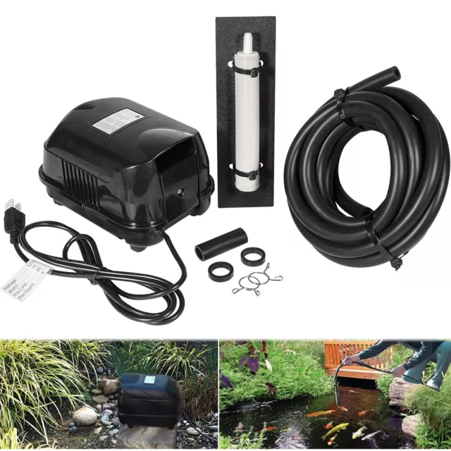 for Clean Clear Water Gardens Koi Fish Ponds Aerator Pump Pond Air Aeration Kit