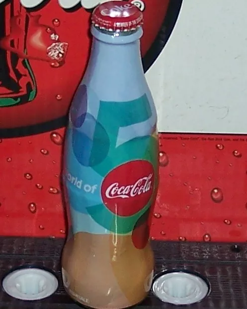 2012 World Of Coca Cola Atlanta 5 Years Wrapped 8Oz Coca - Cola Glass Bottle