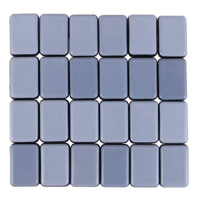 24 PCS Furniture Sliders and Gliders for Carpet Moving Furniture 25X35mm Se H8D7