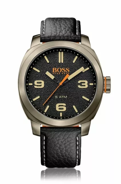 NIB Hugo Boss Orange Men's 1513409 Cape Town Analog Display Quartz Black Watch