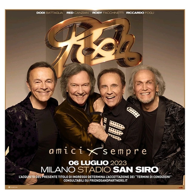 Vendita Biglietti Concerto Pooh Stadio San Siro MILANO