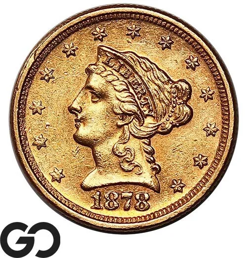 1878 Quarter Eagle, $2.5 Gold Liberty, Nice PL Look, ** Free Shipping!