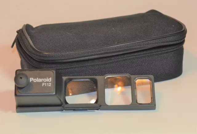 Polaroid Spectra Instant Land Film Camera Close Up Lens F112 w case unused?