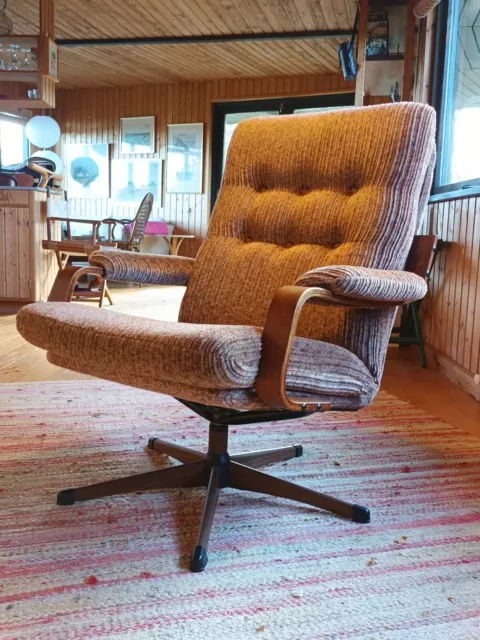 Sessel Vintage 60er Retro Easy Chair Danish Drehsessel Denmark 70s 31b