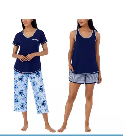 CAROLE HOCHMAN LADIES' 4-piece Pajama Set Paisley BLUE Plus Size 3X NWT  $28.95 - PicClick