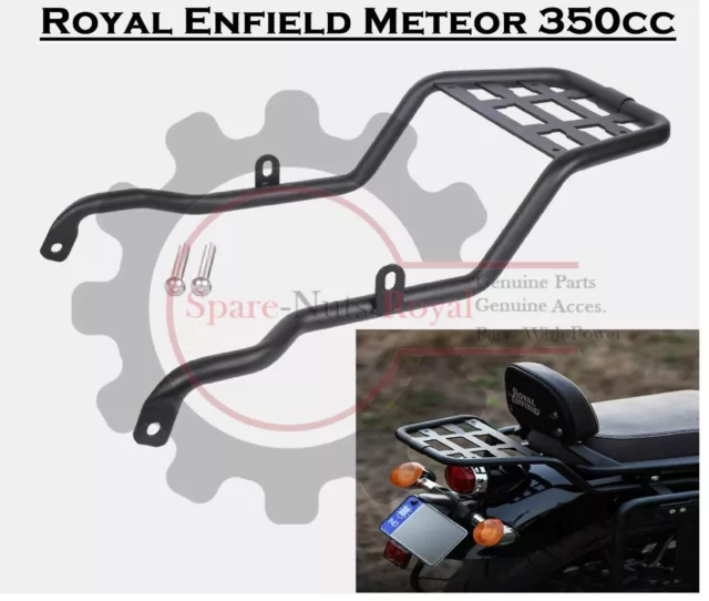 "Juego de portaequipajes Atlas" negro apto para Royal Enfield Meteor 350