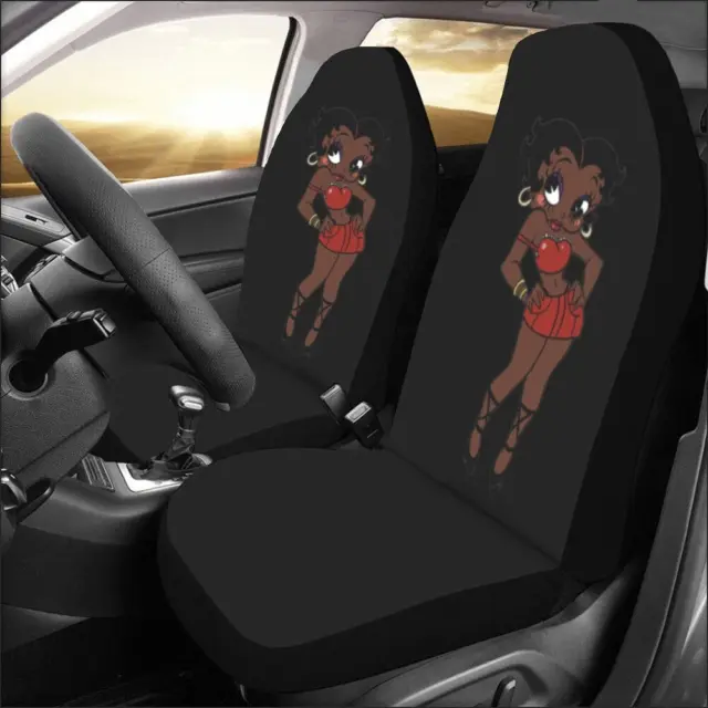 Betty Boop Afro American Car Seat Cover Funny Gift Idea