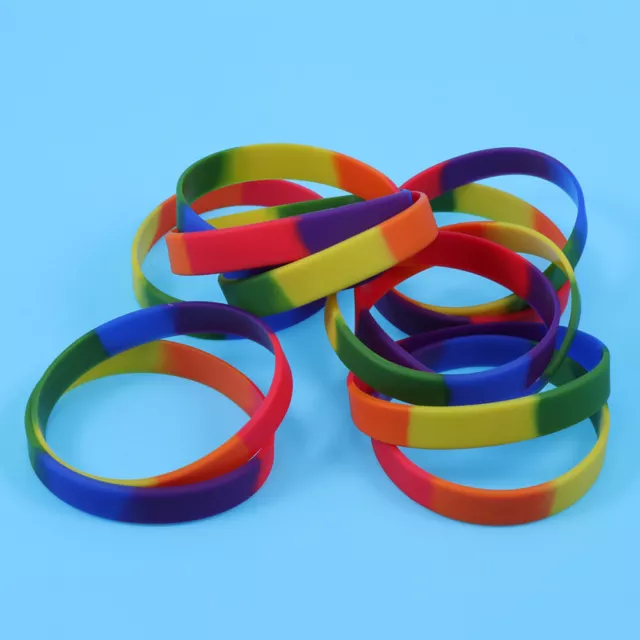 12 Pcs -Silikonarmband Partyartikel Geburtstag Mitgebsel Leer